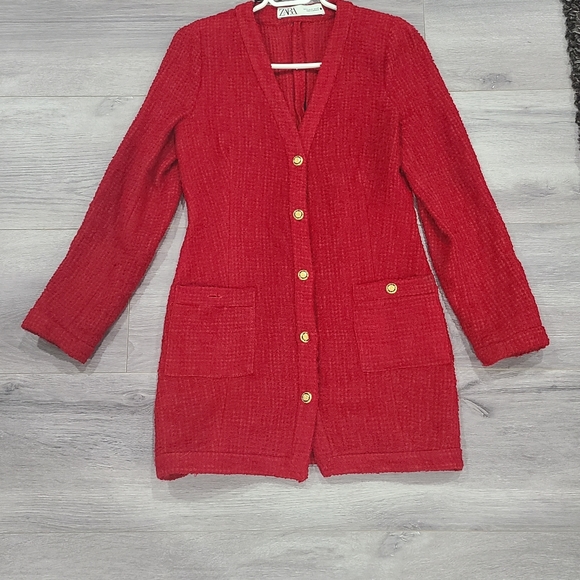 ZARA TEXTURED WEAVE DRESS - Picture 3 of 9